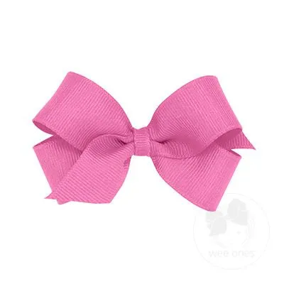 Mini Classic Grosgrain Hair Bow (Plain Wrap)