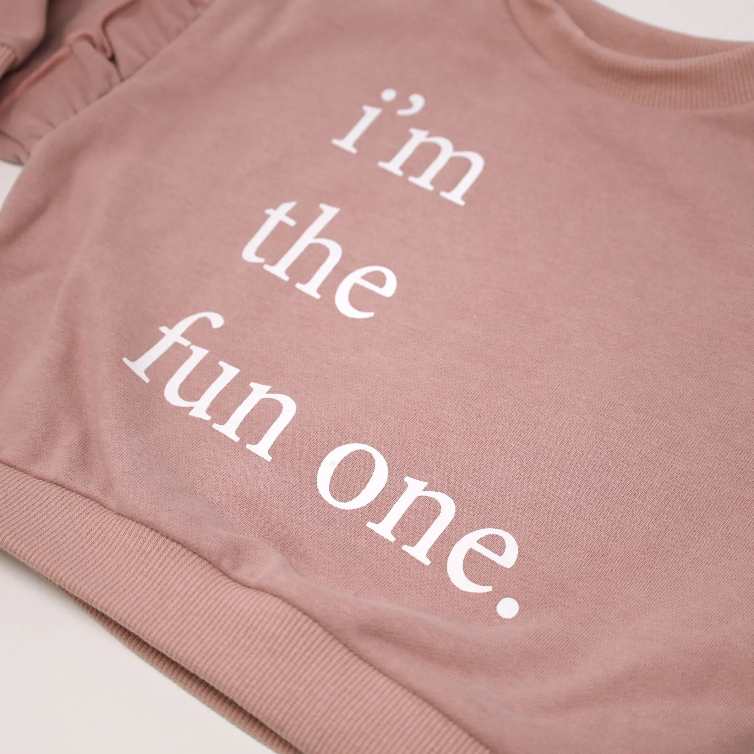 oh baby! Millie Slouch Sweatshirt "i'm the fun one" Print - Blush