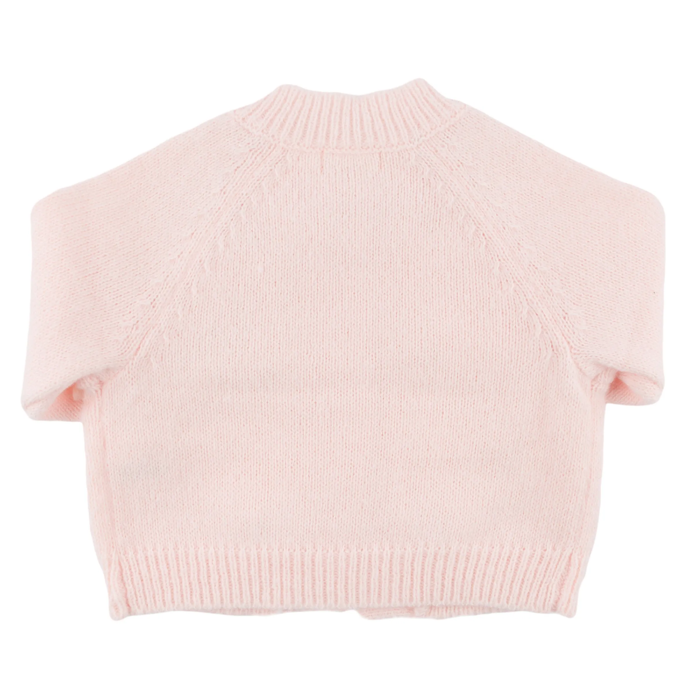 oh baby! Scandi Flower Knit Cardigan - Baby Pink