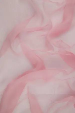 Orchid Pink Silk Crinkled Chiffon Fabric