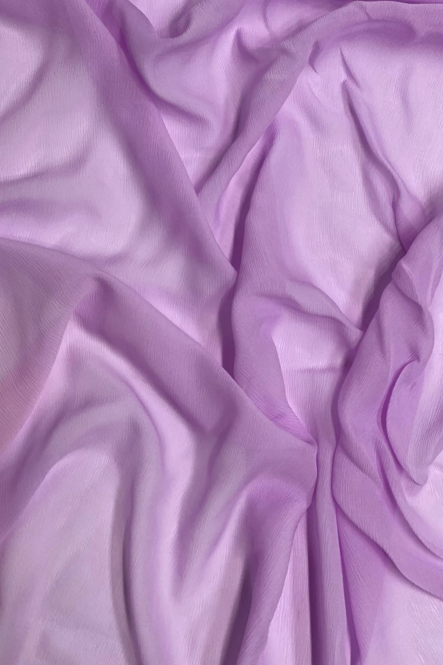 Orchid Silk Heavy Crinkled Chiffon HCD-075 Fabric