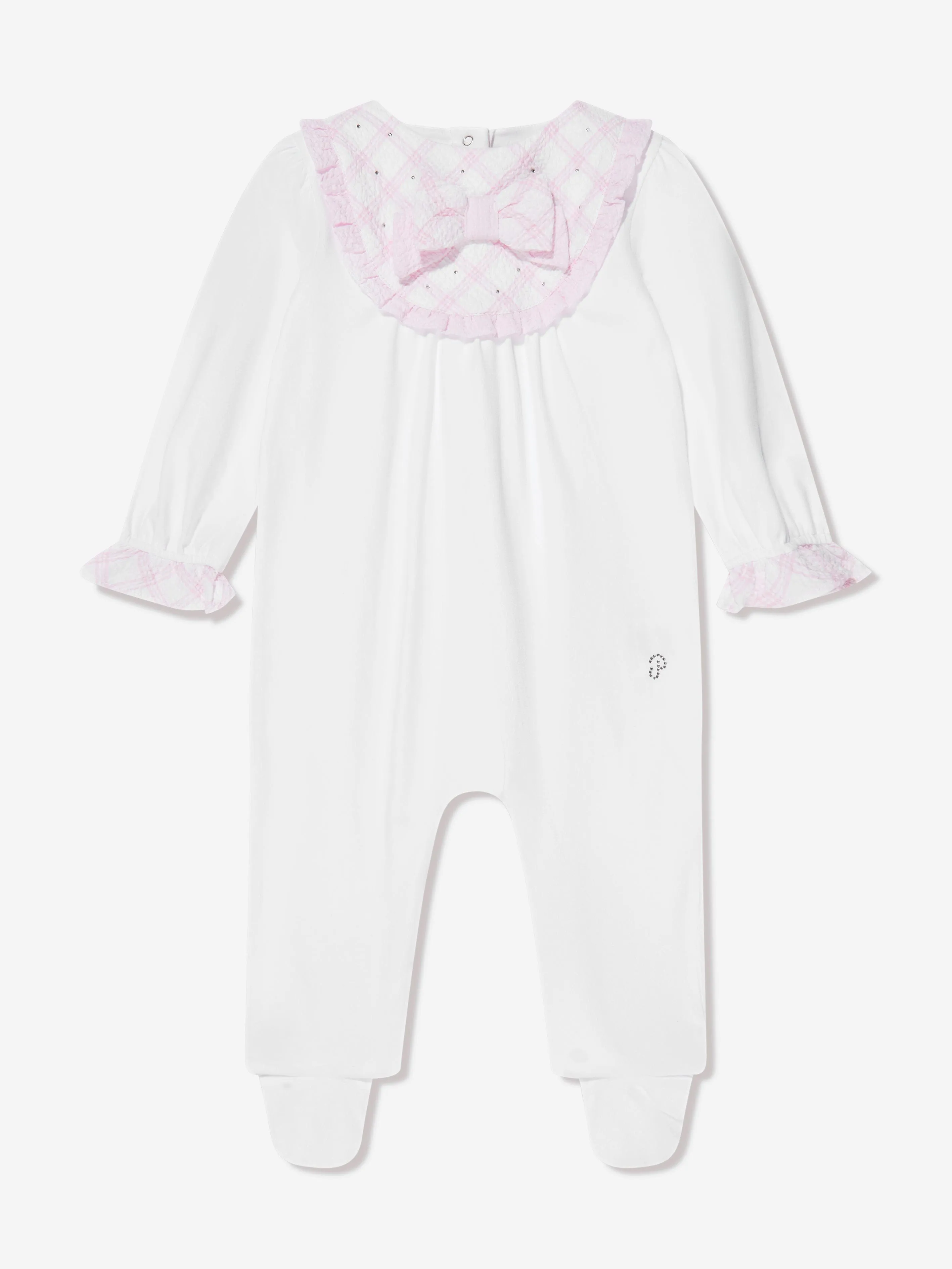 Patachou Baby Girls Bow Babygrow in White