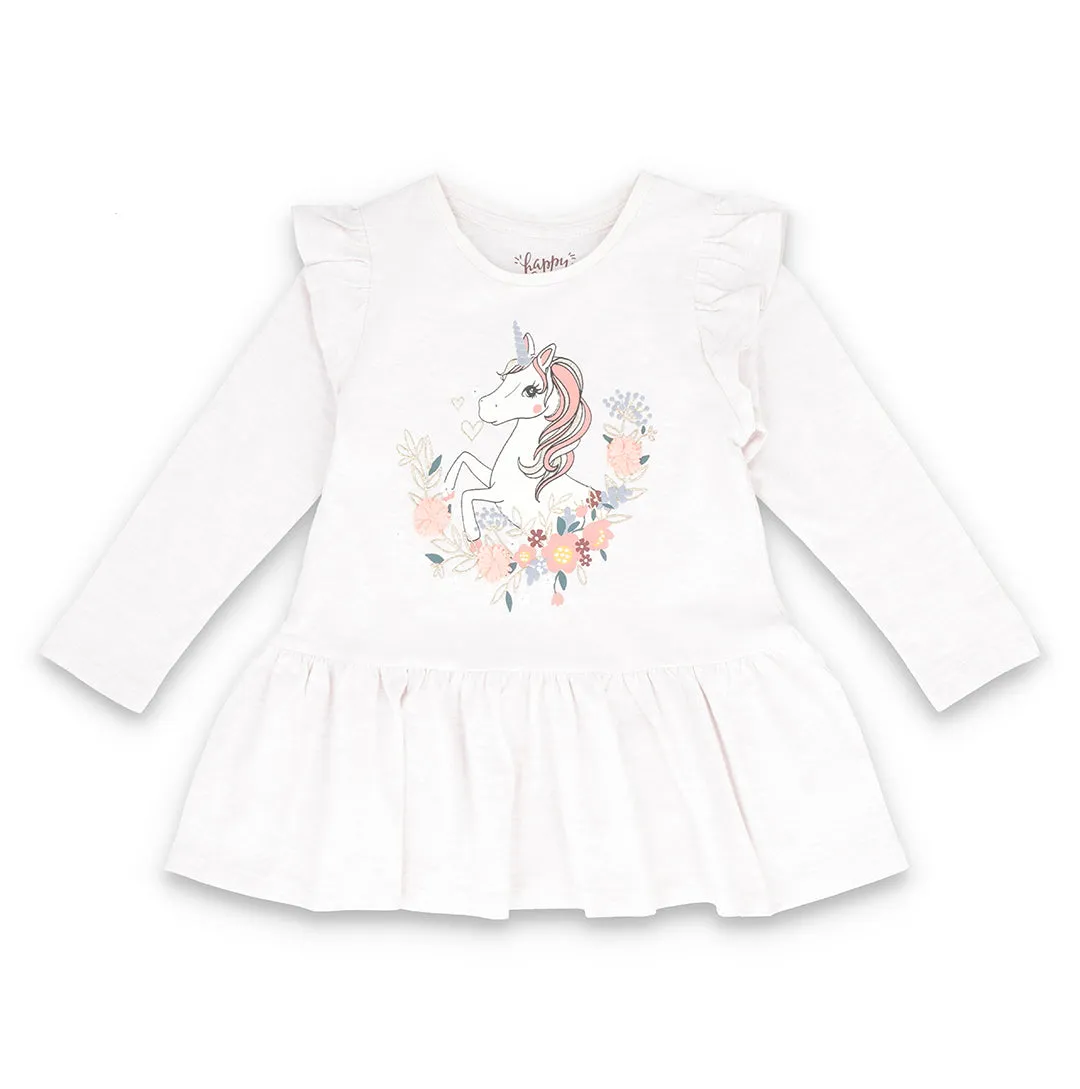 Peachy Petals- UK- Girls Peplum Top