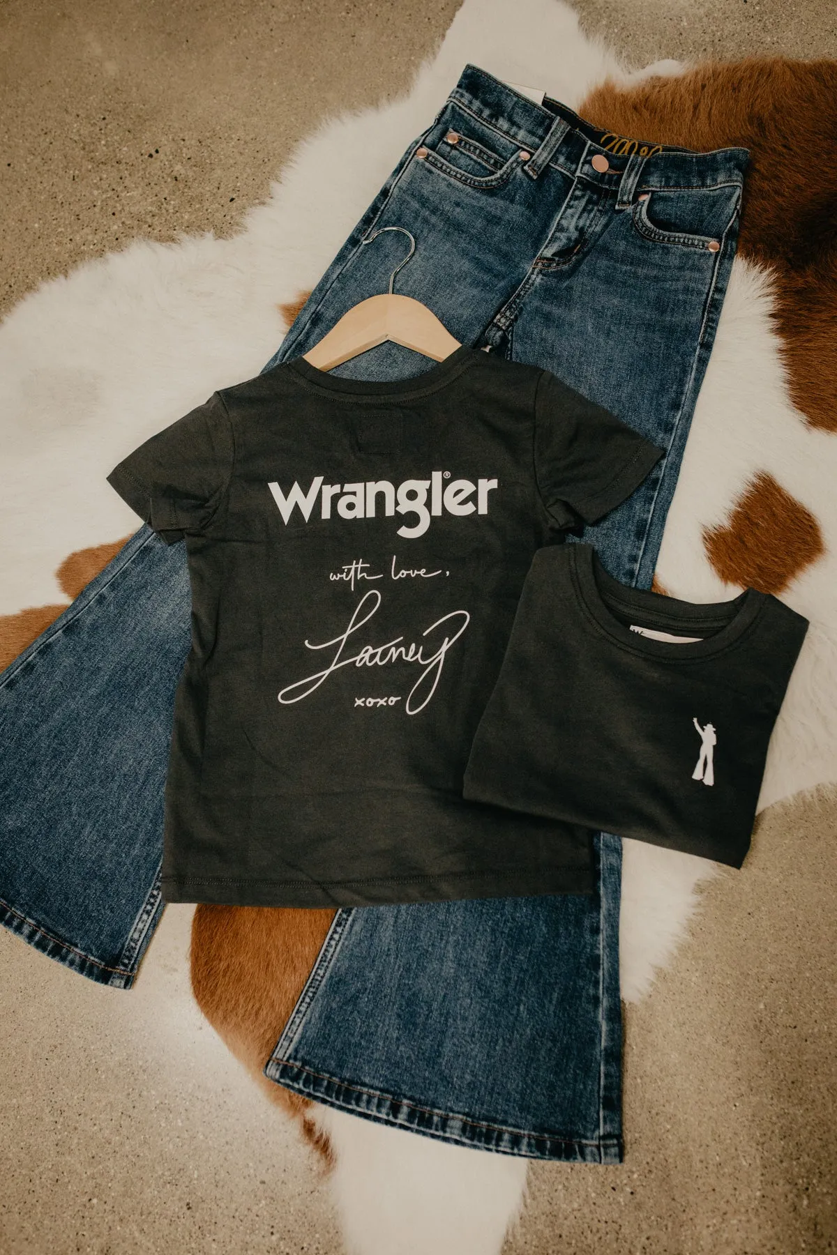 'Rolling Stone' Wrangler x Lainey Girls Band Tee (XS-XL)