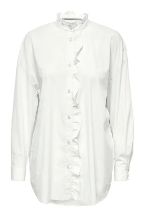 Sofia Frill Blouse - Bright White