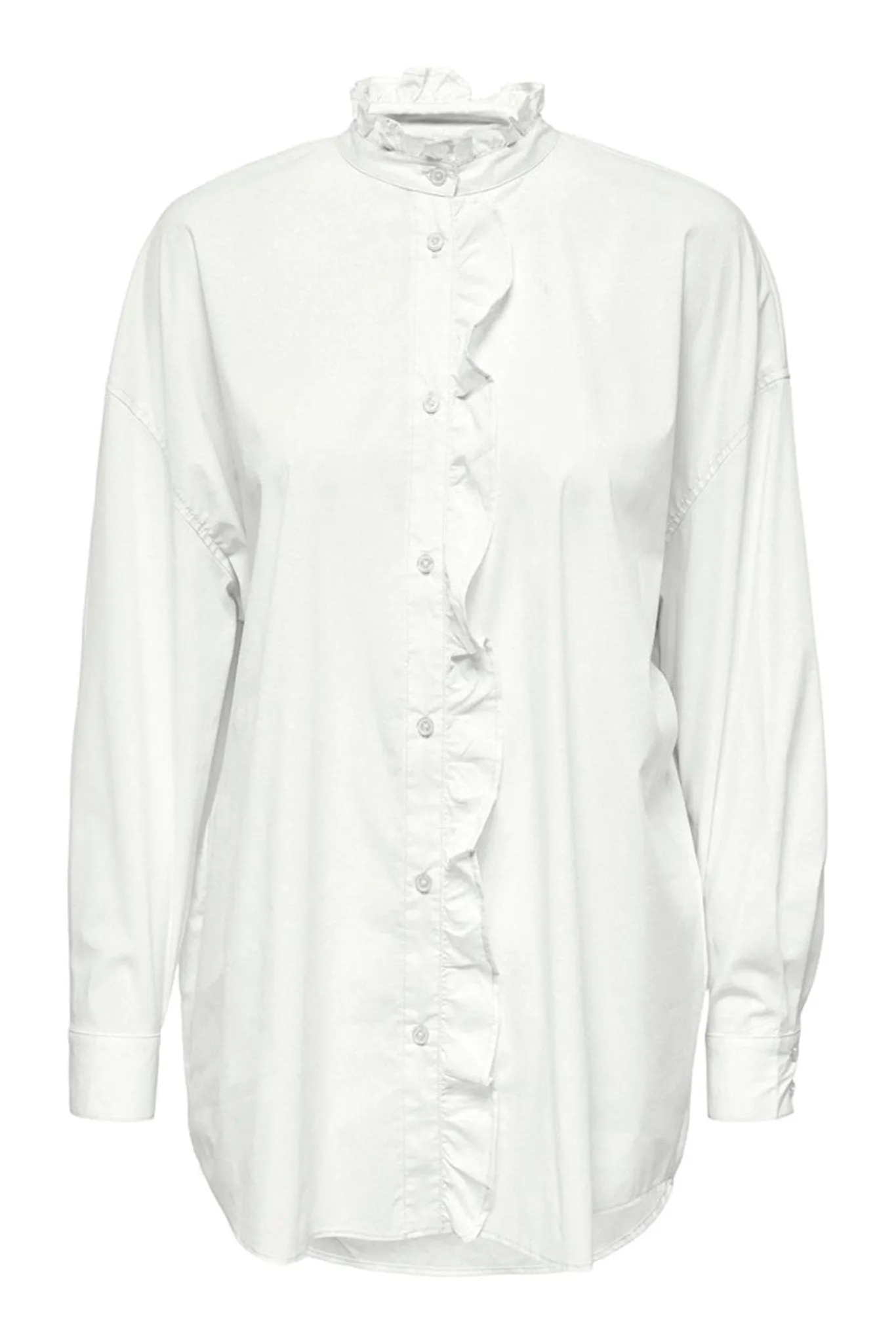 Sofia Frill Blouse - Bright White