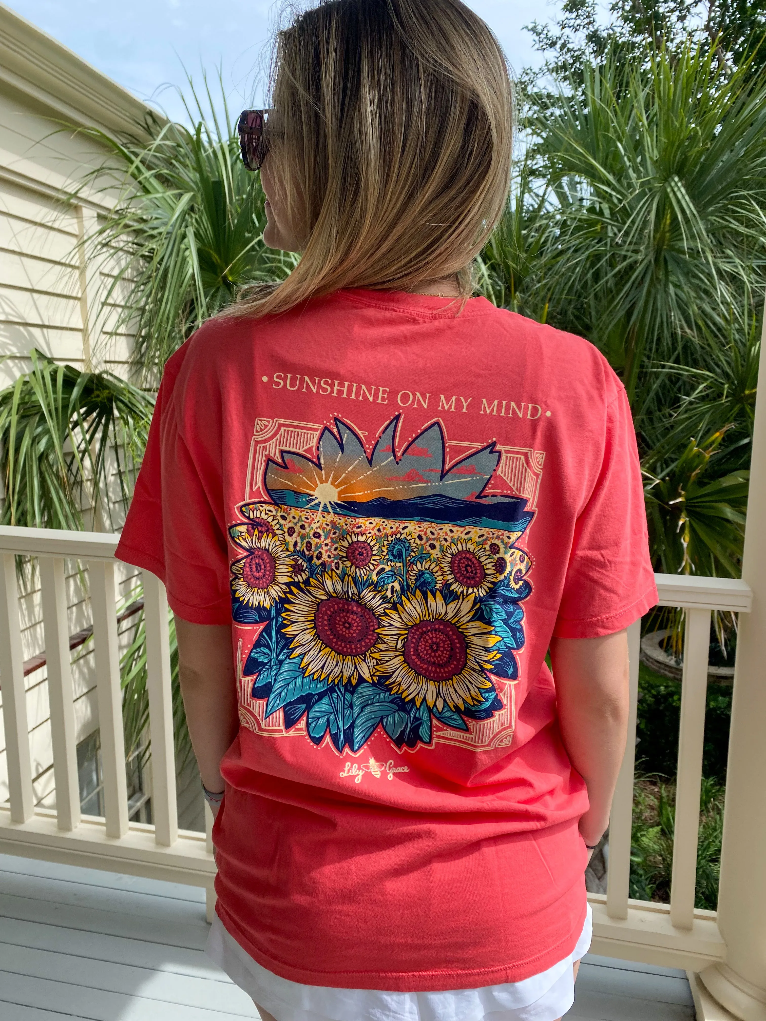 Sunflower Scene- Sunshine Mindset T-Shirt