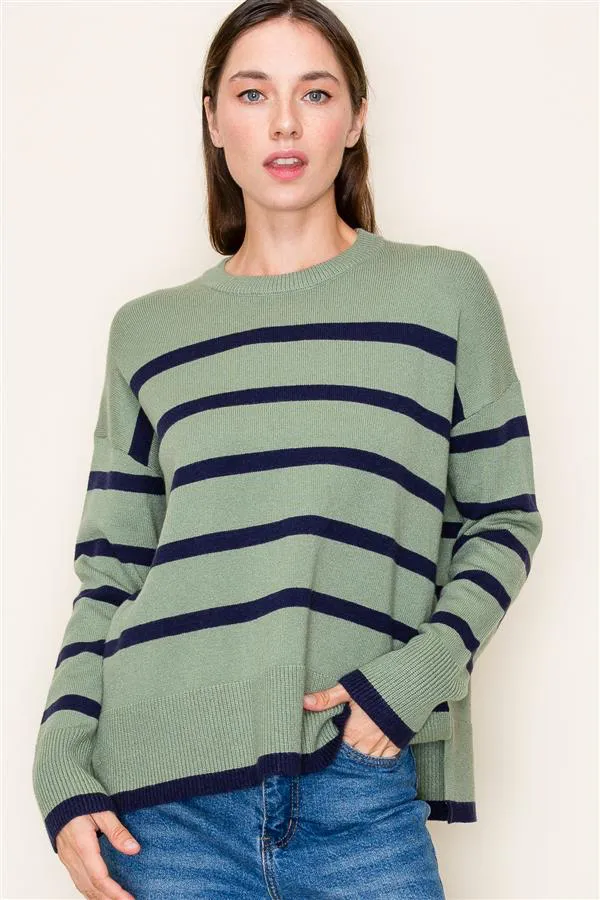 The Demi Striped Pullovers - 2 Colors!