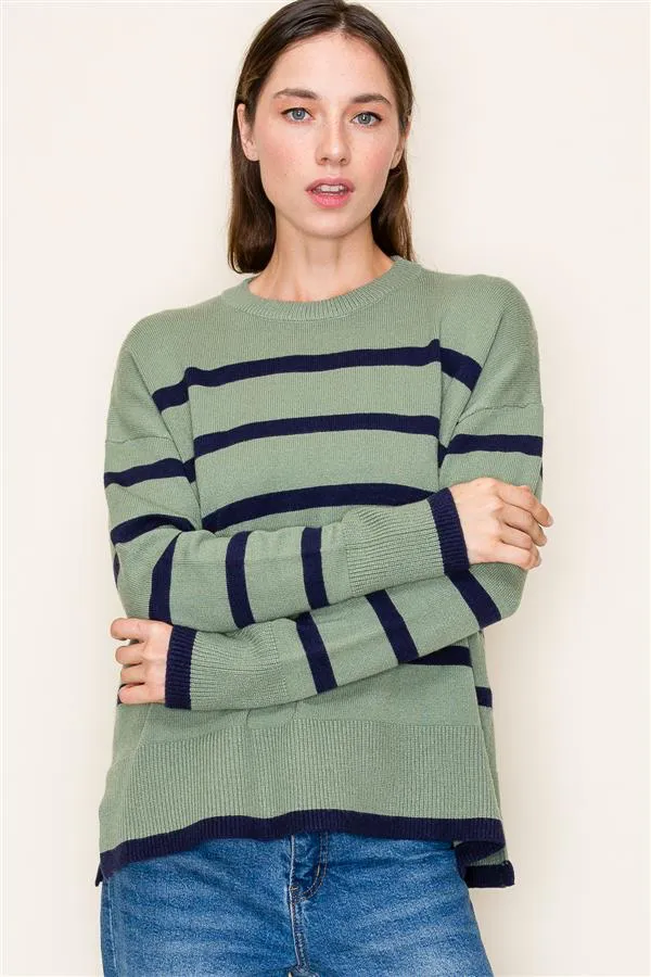 The Demi Striped Pullovers - 2 Colors!