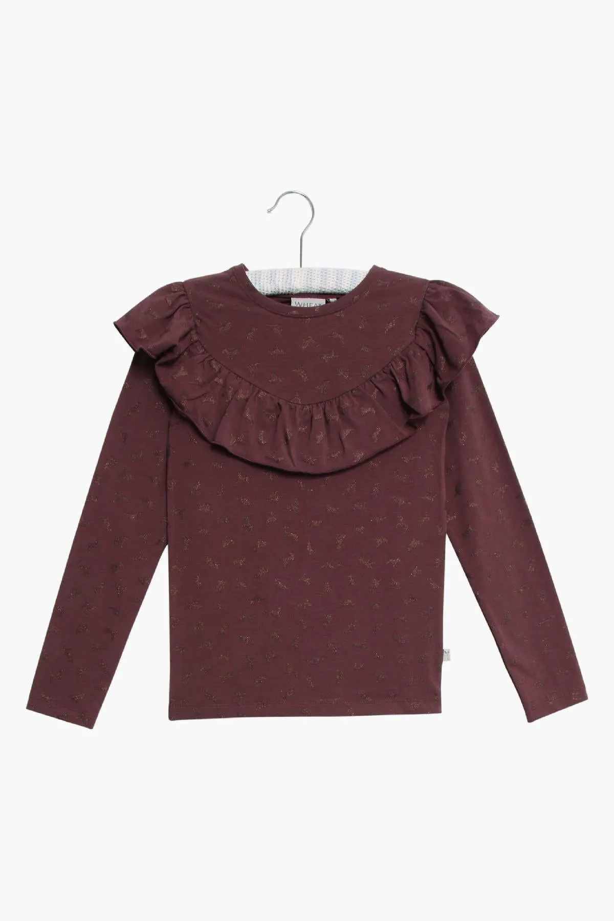 Wheat Didde Ruffle Girls Top